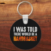 私はハンドバスケットがあると言われた キーホルダー (裏面)
