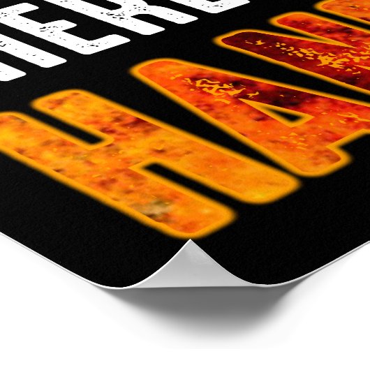 私はハンドバスケットがあると言われた ポスター (角)