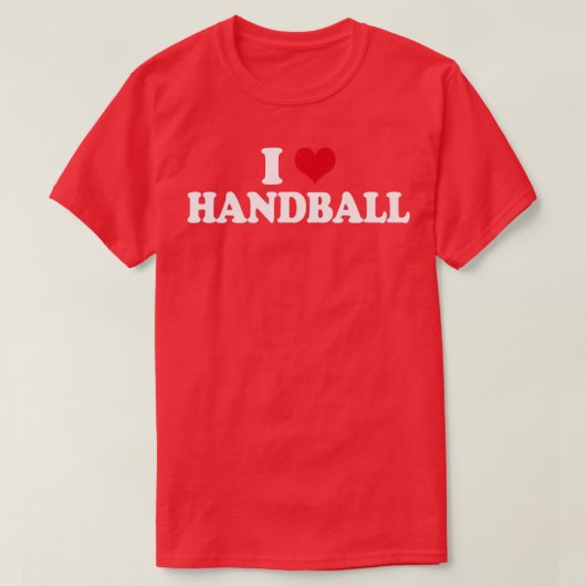 私はハンドボールが大好き Tシャツ (デザイン正面)