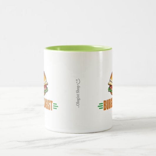 私はハンバーガーが大好き ツートーンマグカップ (中央)