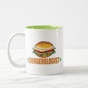 私はハンバーガーが大好き ツートーンマグカップ