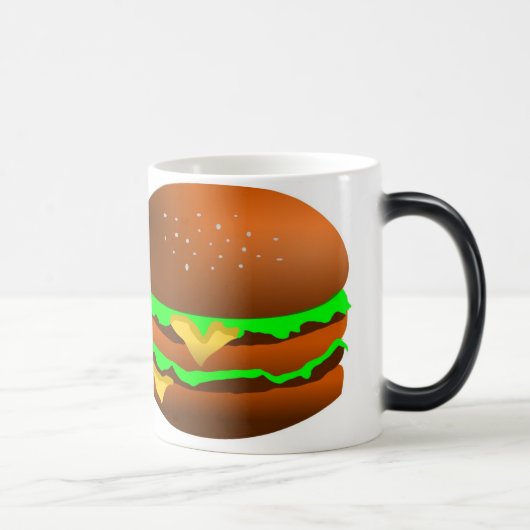 私はハンバーガーを好みます、 モーフィングマグカップ (右)