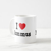 私はハンマスハートTシャツが大好き コーヒーマグカップ (正面左)
