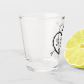 私はハートおよび矢愛します ショットグラス (左)