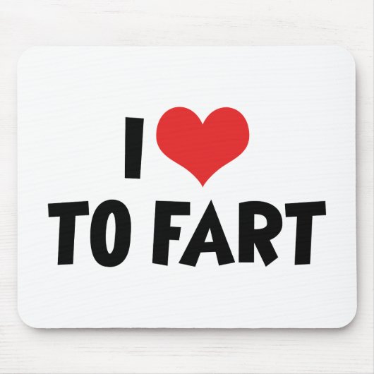 私はハートが大好き マウスパッド (正面)