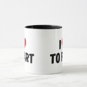 私はハートが大好き マグカップ (中央)