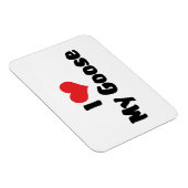 私はハートが大好き – 鳥好き マグネット (右側)