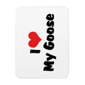 私はハートが大好き – 鳥好き マグネット (縦)