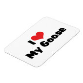 私はハートが大好き – 鳥好き マグネット (左側)