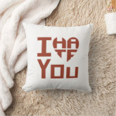 私はハートだが私は君を憎む クッション (ブランケット)