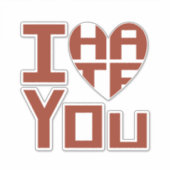 私はハートだが私は君を憎む シール (正面)