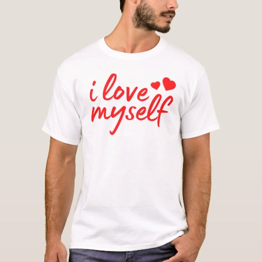私はハートとの引用文が大好き Tシャツ (正面)