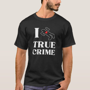 私はハートとステンシル殺人で真の罪を愛している Tシャツ