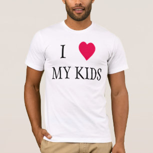 私はハートのために子供の赤いハートT型パパ Tシャツ