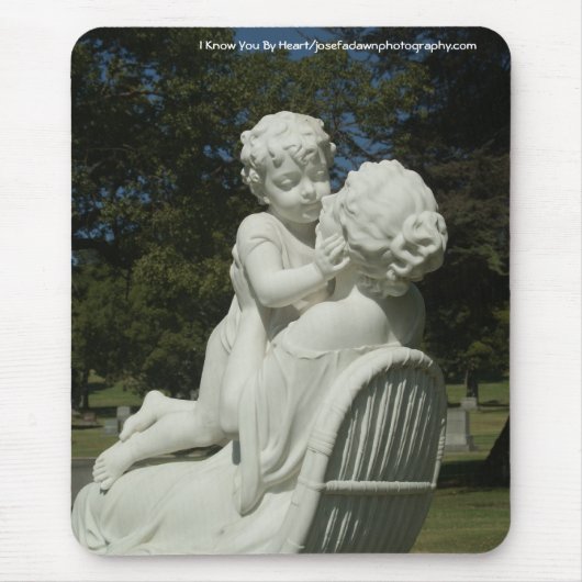 私はハートのマウスパッドによって知っています マウスパッド (正面)