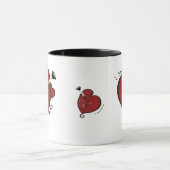 私はハートのマグ愛します マグカップ (中央)