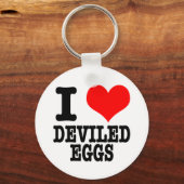 私はハートの卵を焼く キーホルダー (正面)