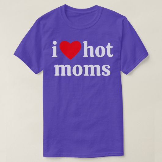 私はハートの熱いママ Tシャツ (デザイン正面)