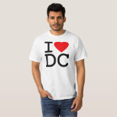 私はハートのWashington D.C.のコロンビア特別区を愛します Tシャツ (正面フル)
