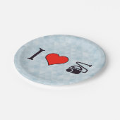 私はハートを真空ツールを使って ペーパープレート (アングル)