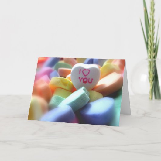 私はハートキャンデーの、愛します シーズンカード (正面)