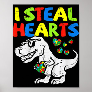 私はハートトレックス恐竜キッズ少年の自閉症の戦争を盗む ポスター