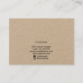 私はハートハンドメイドの名前ブレスレットホルダーキュート大好き 名刺 (裏面)