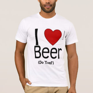 私はハートビールを飲む。 Tシャツ