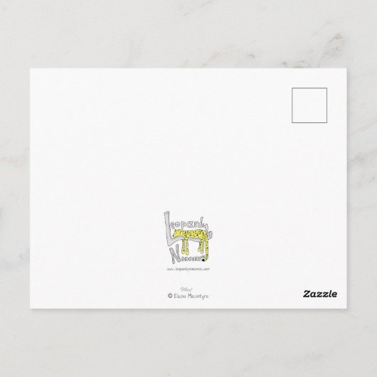 私はハートポストカードであなたのかわいい写真が大好き ポストカード (裏面)