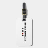私はハートマイビッコンフリズラゲッジタグ ラゲッジタグ (正面縦)