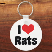 私はハートラットが大好き キーホルダー (正面)