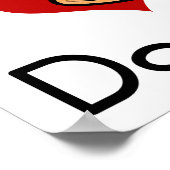 私はハートラブドーナツ ポスター (角)