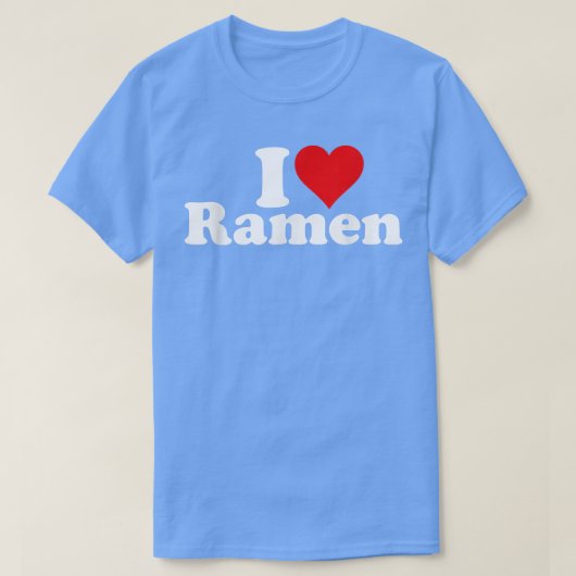 私はハートラーメンが日本の大好き Tシャツ (デザイン正面)