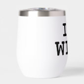 私はハートワインタンブラーのマグの贈り物ワイン愛好家 (正面)