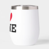 私はハートワインタンブラーのマグの贈り物ワイン愛好家 (背面)