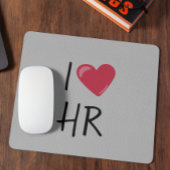 私はハート人事オフィスのギフトが大好き マウスパッド