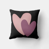 私はハート付きカスタムリバーシブルピローが大好き クッション (裏面)