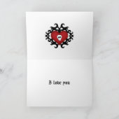 私はハート愛します カード (内部)