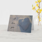 私はハート愛します カード (黄色い花)