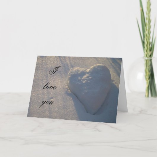 私はハート愛します カード (正面)