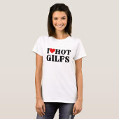 私はハート熱いGILFsセクシー祖母が大好き Tシャツ (正面フル)