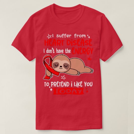私はハート病に罹らない Tシャツ (デザイン正面)