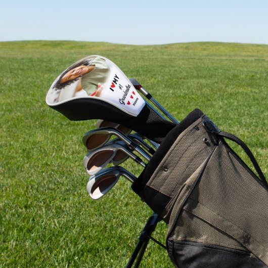 私はハート私の#1祖母の写真名孫 ゴルフヘッドカバー (インサイチュ)