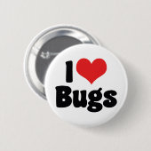 私はハート虫が大好き – 昆虫昆虫学者 缶バッジ (正面&裏面)