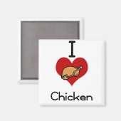 私はハート鶏 マグネット (正面/裏面)