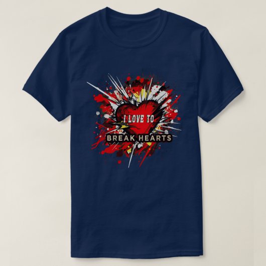 私はハート3 Tシャツ (デザイン正面)