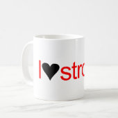 私はハート コーヒーマグカップ (正面左)