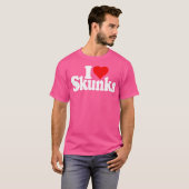私はハート・スカンクスが大好き Tシャツ (正面フル)