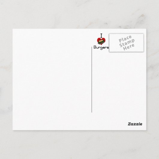 私はハート ポストカード (裏面)