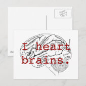 私はハート。 ポストカード (正面/裏面)